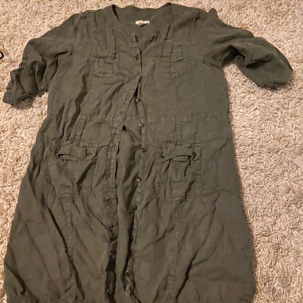 Olive green dress